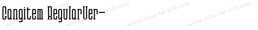 Gangitem RegularVer字体转换